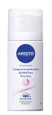 OEM anti sin alcohol sin cera del espray 150ml de Perspirant de los productos del cuidado personal de Aristo