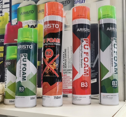 Espray de la espuma de la PU de la insonorización para aislar a OEM 300ml/500ml/750ml
